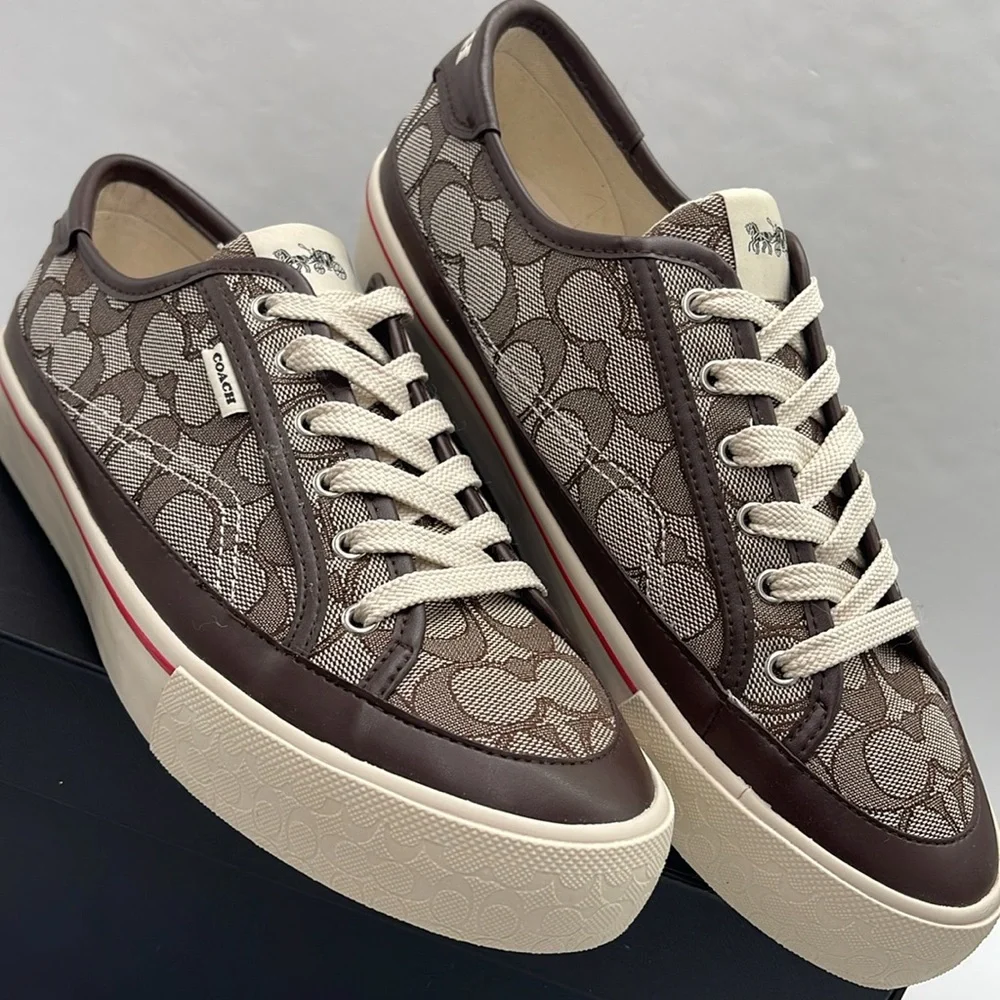 Coach Men's CITYSOLE PLATFORM Sneakers 
OAK/SADDLE
C5931 QGB 10011275JAX - Picture 6 of 16